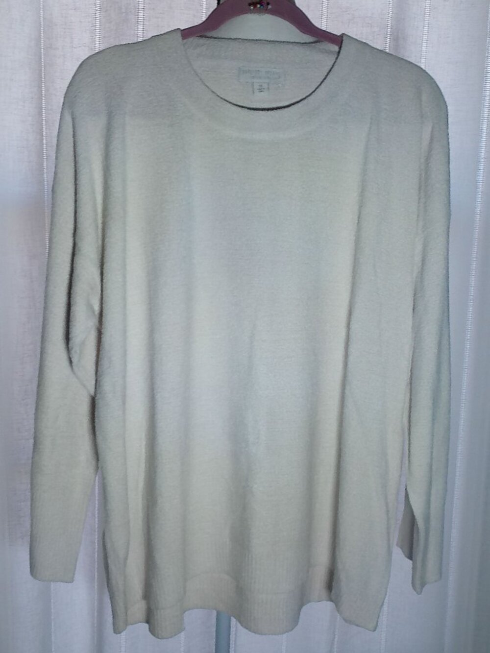 BAREFOOT DREAMS CozyChic Ultra Lite Tunic Stone (Cream) NWOT XL
